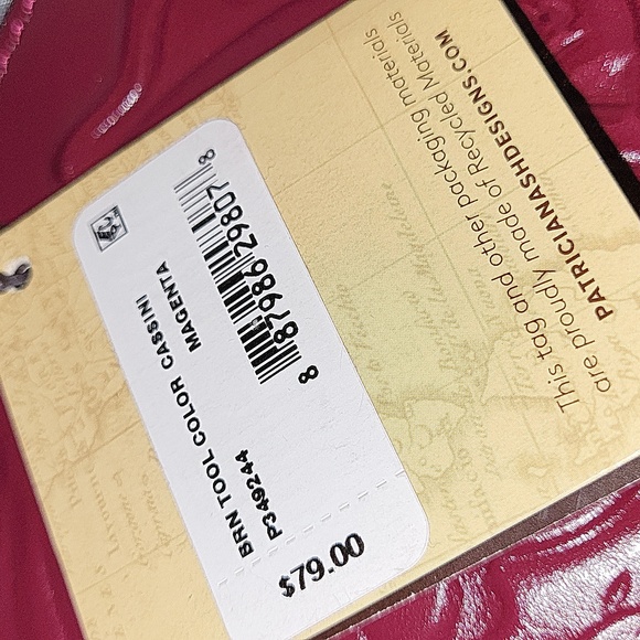 Patricia Nash Cassini magenta NWT - Picture 5 of 5